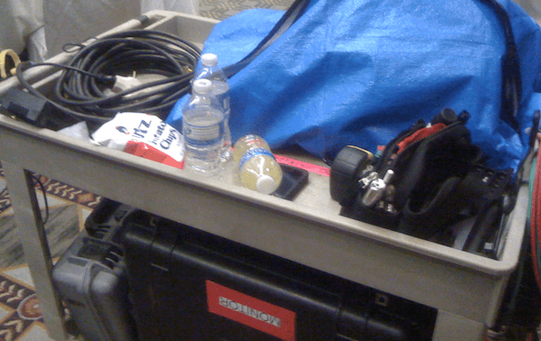 Crap on the Camera Cart Crap on the Camera Cart