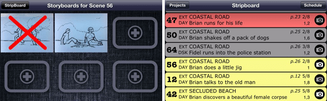 ShotList Useful Cinematography iPhone App Screenshots