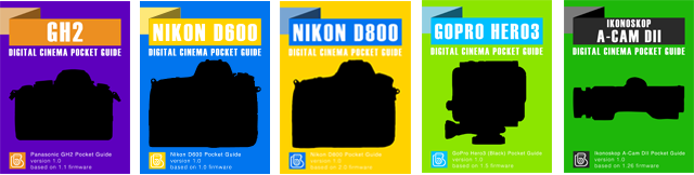 GH2, Nikon D600, Nikon D800, GoPro Hero3, Ikonoskop A-Cam dII