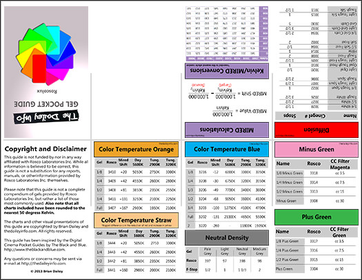Roscolux Gel Pocket Guide